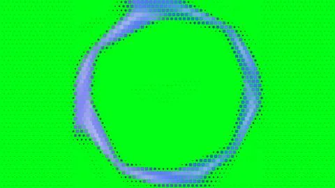 Abstract circle design on colorid background. Halftone style. Stock Illustration