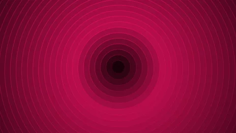 Abstract circle digital geometric ruby red tunnel background Stock Footage 196037173