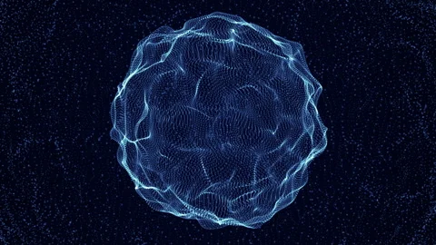 Abstract circle of digital particles Vidéo 278577250