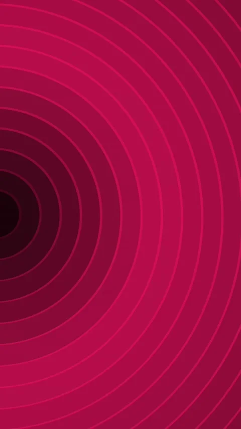 Abstract circle digital ruby red magenta geometric tunnel background Stock Footage 185670061