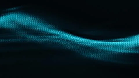 Abstract Circle Dots Turquoise Glowing Technology Showcase and Banner Backg.. Stock Illustration
