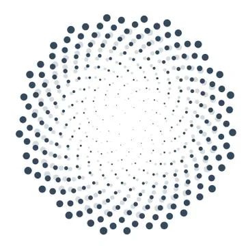 Abstract circle dotted background. Vector illustration Stock Illustration