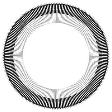 Abstract circle element with geometric lines on white 스톡 일러스트