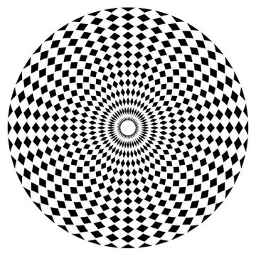 Abstract circle element with pattern texture. Vector. Stock Illustration