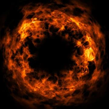 Abstract circle of flame Stock Illustration