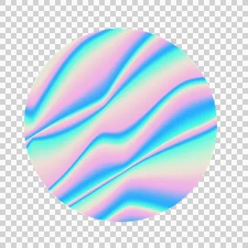 Abstract circle is flowing in flat design, showing pastel gradient waves on Stock Illustration