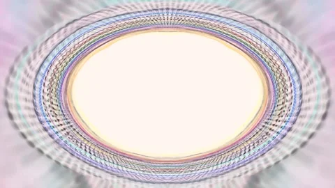 Abstract Circle Frame with Colorful Lines Stock Footage 289110520