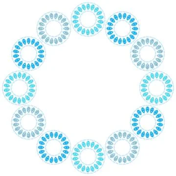 Abstract circle frame design. Decoration vector pattern Stock Illustration