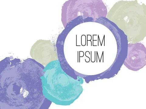 Abstract Circle Frame Design Element Stock Illustration