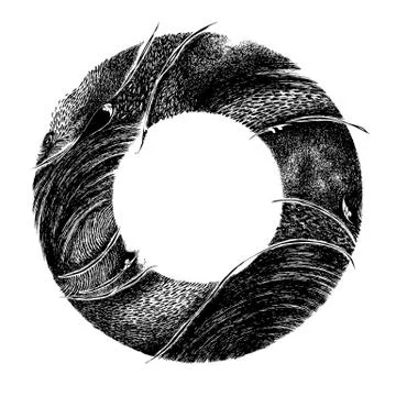 Abstract circle frame Stock Illustration