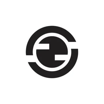 Abstract circle geometric global concept logo vector Stock-Illustration