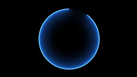 Abstract circle glowing technology line.Digital round motion looping Stock Footage 145899811