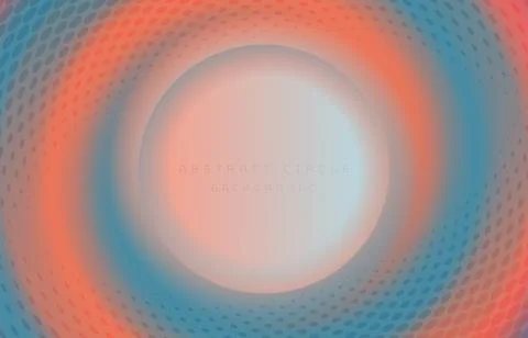 Abstract circle gradient colorful template. Stock Illustration