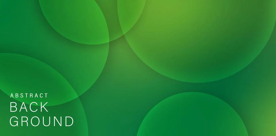 Abstract circle gradient green Stock Illustration