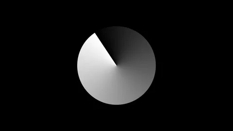 Abstract circle graphic with radial gradient and rotating wedge for backgro.. Stock Footage 345547862