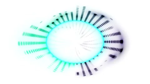Abstract Circle with Green and Blue Glow Stock Footage 289133573