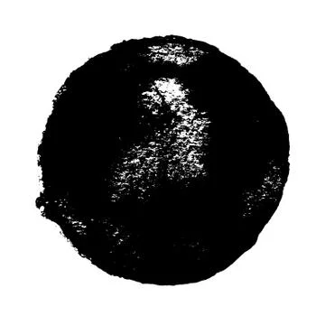 Abstract circle grunge painted texture. Stock Illustration