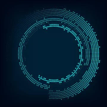 Abstract circle halftone 스톡 일러스트