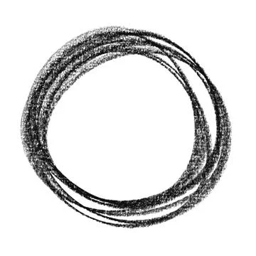 Abstract circle hand drawn Stock Illustration