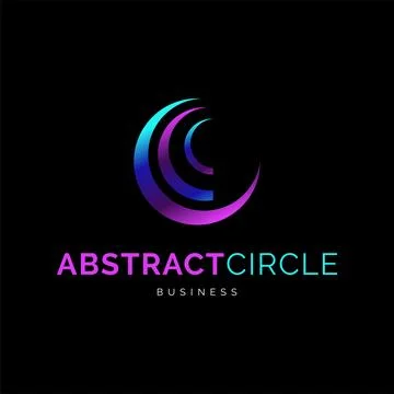 Abstract Circle Icon Logo Design Template Stock Illustration
