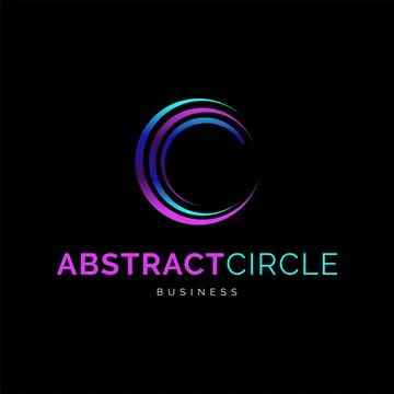 Abstract Circle Icon Logo Design Template Stock Illustration