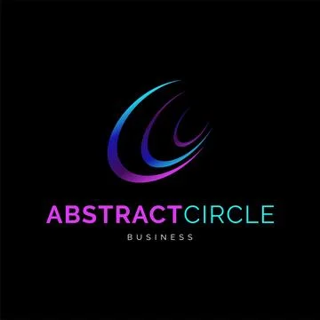 Abstract Circle Icon Logo Design Template Stock Illustration