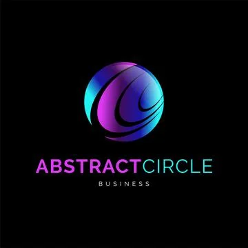 Abstract Circle Icon Logo Design Template Stock Illustration