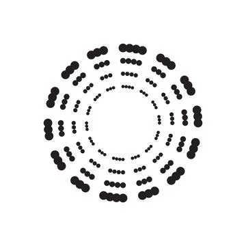 Abstract circle icon vector Stock Illustration
