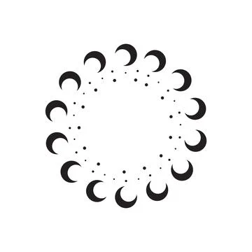 Abstract circle icon vector Stock Illustration
