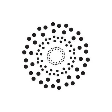 Abstract circle icon vector Stock Illustration