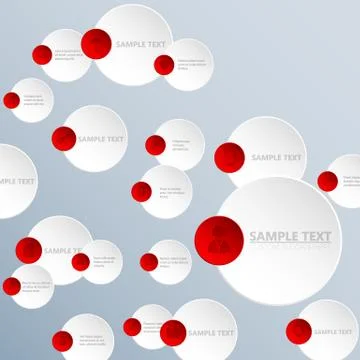 Abstract circle infographic background design Stock Illustration