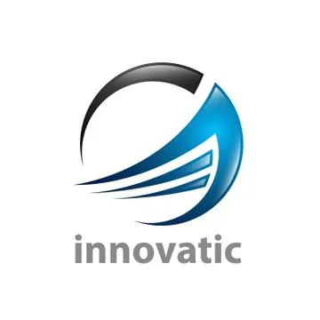 Abstract circle innovatic logo concept design. Symbol graphic template elemen Stock Illustration