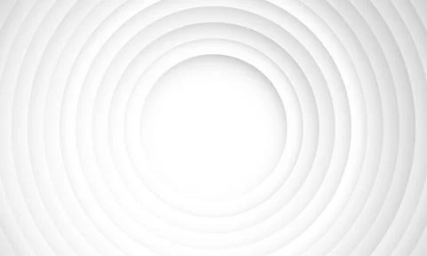 Abstract circle layers texture on white background with shadow. 스톡 일러스트