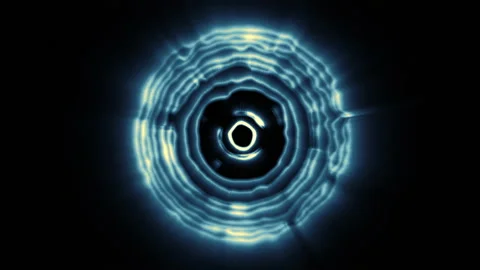 Abstract Circle With Light Rays Coloured 11 Stock Footage 150391115