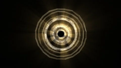 Abstract Circle With Light Rays Coloured 12 Видео 150444466