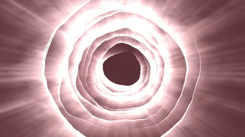 Abstract Circle With Light Rays Coloured 15 Stock-Footage 150520395