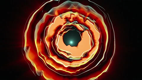 Abstract Circle With Light Rays Coloured 19 Stock Footage 150536599