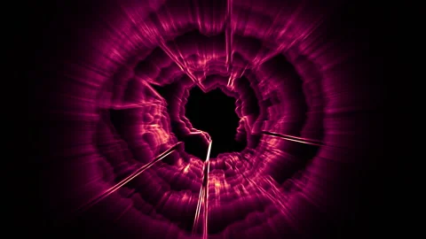 Abstract Circle With Light Rays Coloured 30 Stock Footage 150579761