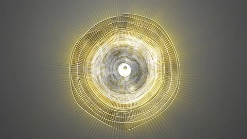 Abstract Circle With Light Rays Coloured 32 Stock Footage 150594302