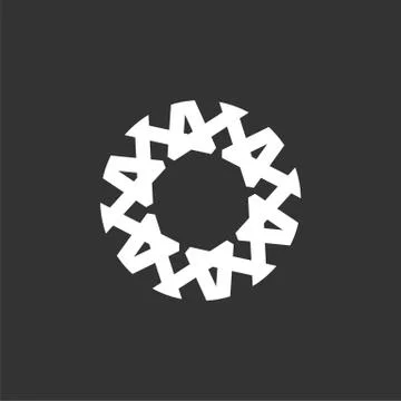 Abstract Circle Line Logo Template Illustration Design. Vector EPS 10. Stock Illustration