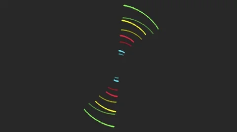 Abstract circle linear loops spirals particles motion cycle background animation Stock Footage 58801088