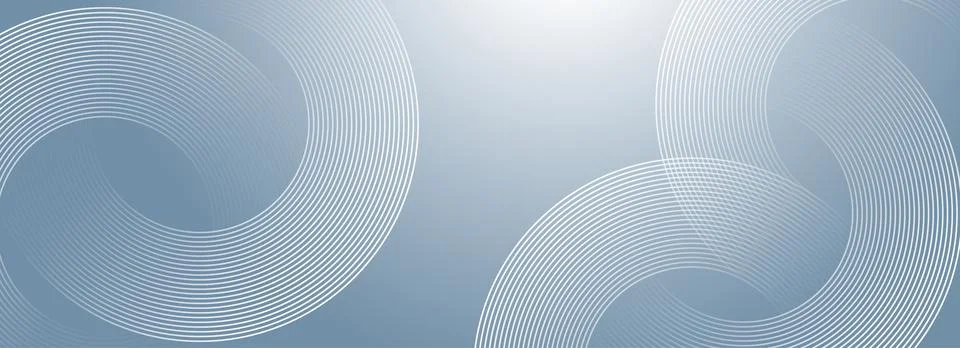 Abstract circle lines on gray background. Geometric stripe line art design for Stock Illustration
