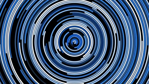 Abstract circle lines pattern rotation animation background Stock Footage 341152115