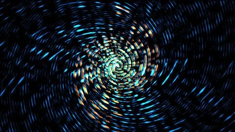 Abstract circle with lines as a spiral or propeller Stock Illustration