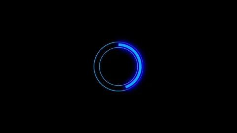 Abstract circle loading icon animation on background Vídeo Stock 336549181