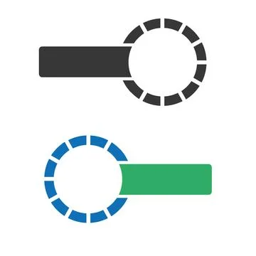 Abstract circle logo concept isolated on white background. Pro Vector Stock Illustration