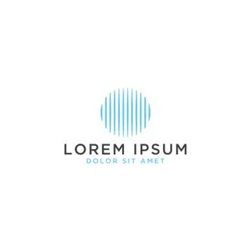 Abstract circle logo design template Illustrazione stock