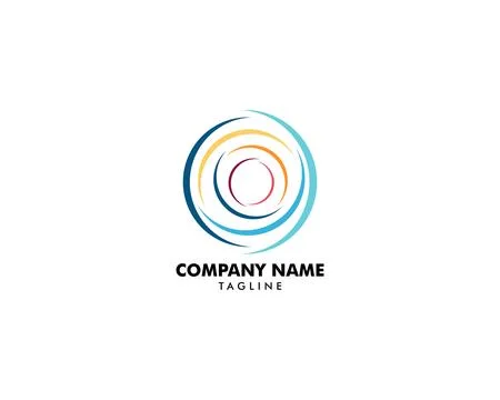 Abstract Circle Logo Design Template Stock Illustration
