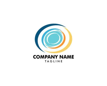 Abstract Circle Logo Design Template Stock Illustration
