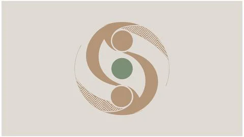 Abstract circle logo design vector illustration for branding and company Stock Illustration